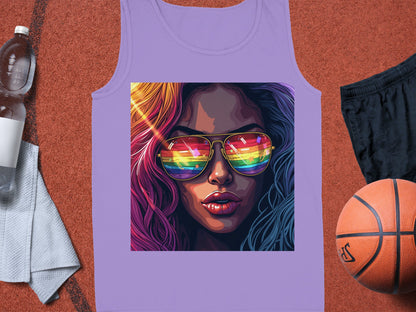 Vibrant Art Sunglasses Graphic Tank Top product