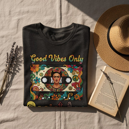 Good Vibes Only Frida Kahlo Graphic Tee product type