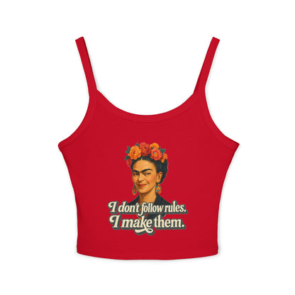 Frida Khalo Inspired Women's Tank Top, Feminist Apparel, Stylish Summer Top, Boho Fashion, Casual Wear, Statement Tee