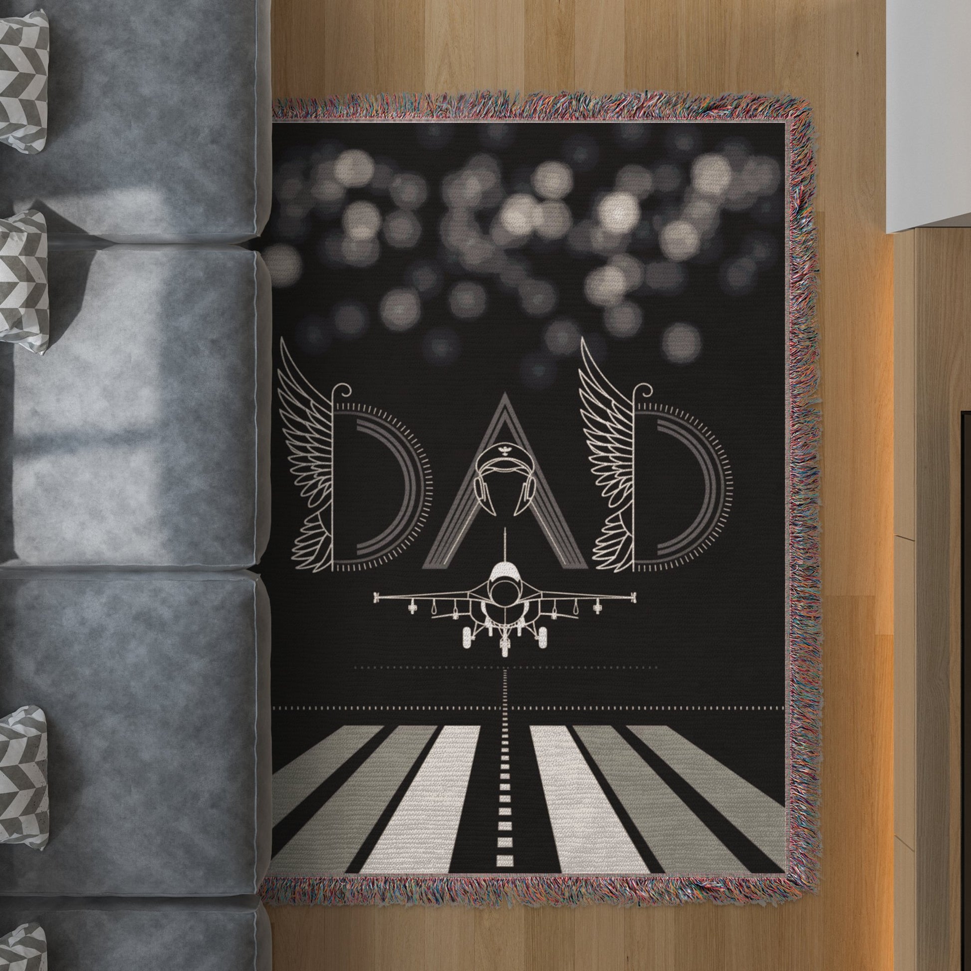 Airplane Design Dad Themed Throw Blanket product