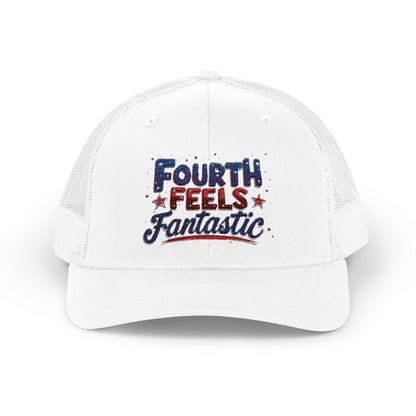Fourth of July Celebration Snapback Cap - Patriotic Trucker Hat