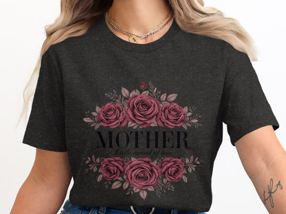 Beautiful Floral Mother T-Shirt with Rose Design product type