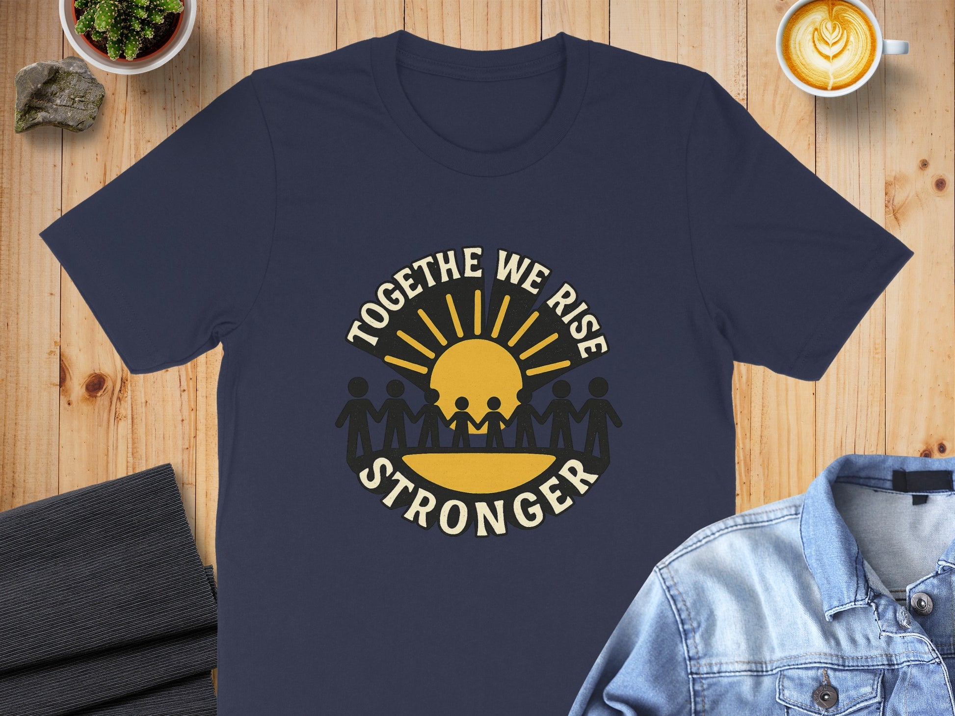 Together We Rise Stronger Motivational Shirt