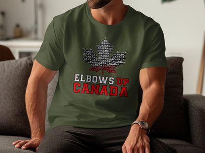 Elbows Up Canada Maple Leaf Graphic T-shirt product