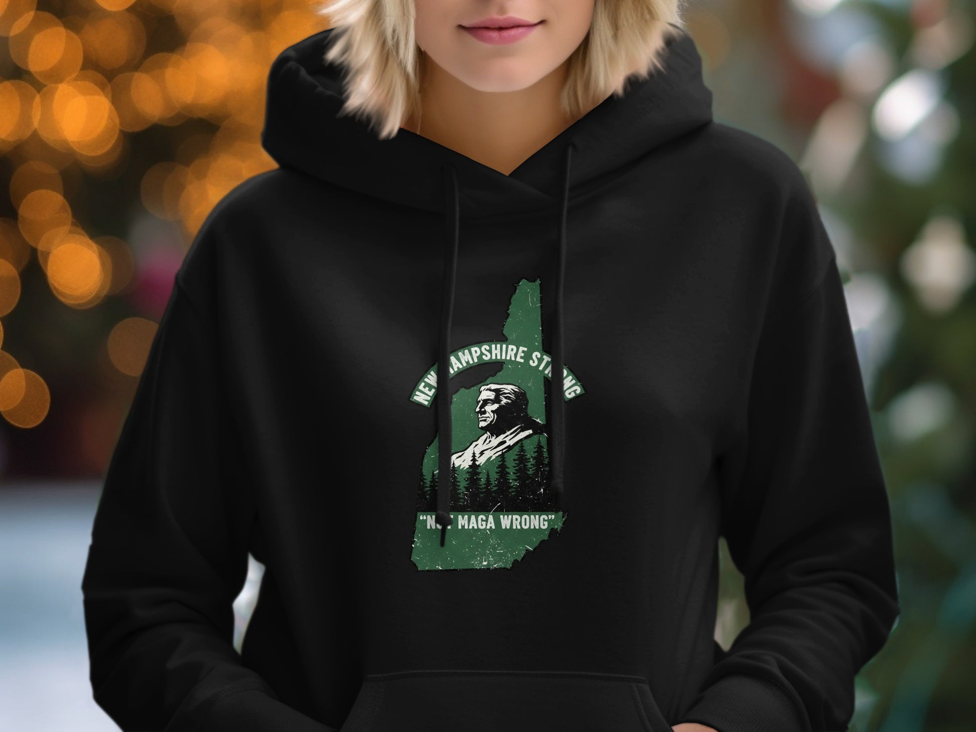 New Hampshire Strong N MAGA Wrong Hoodie product