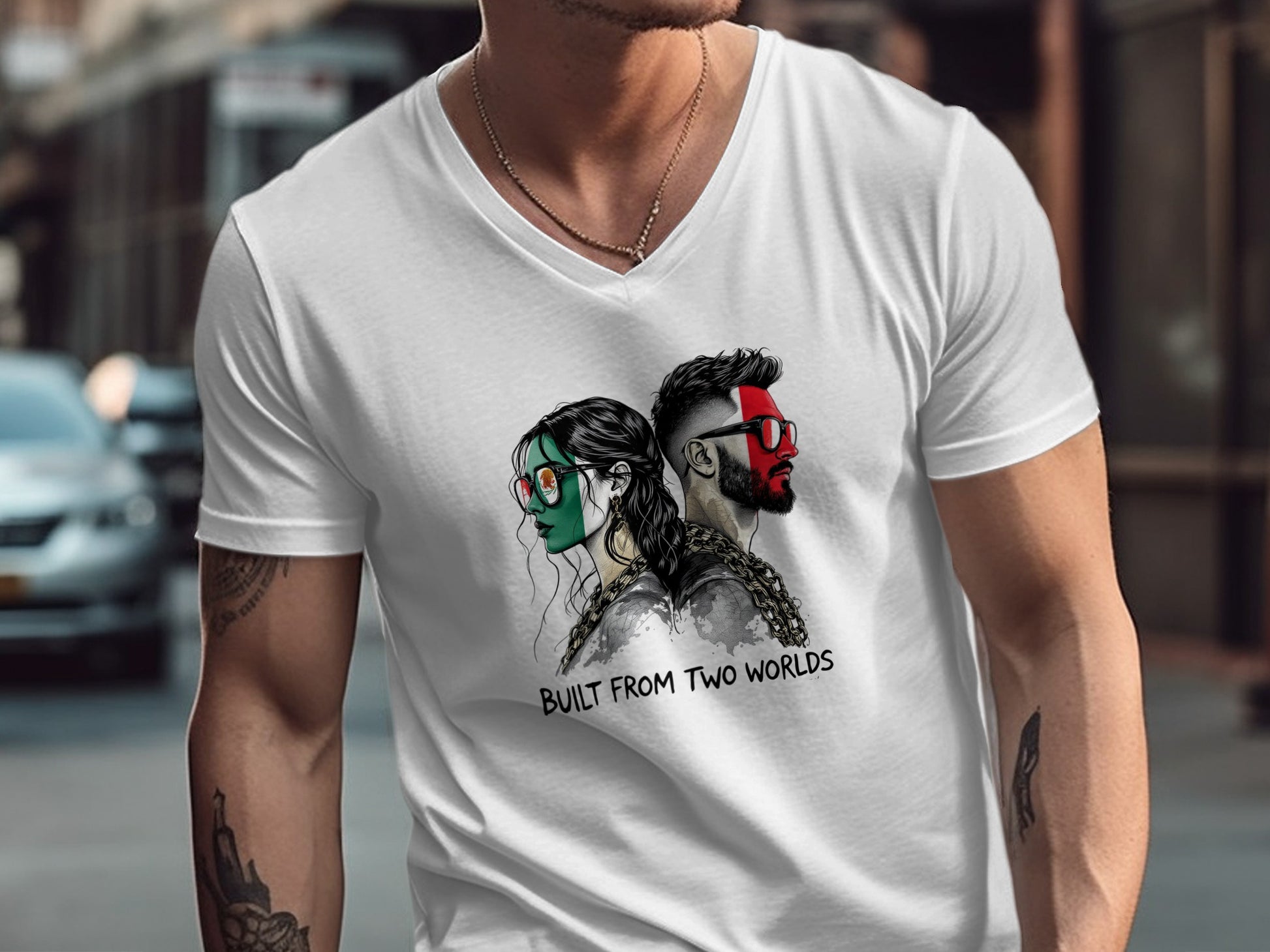 Built From Two Worlds Graphic Tee product