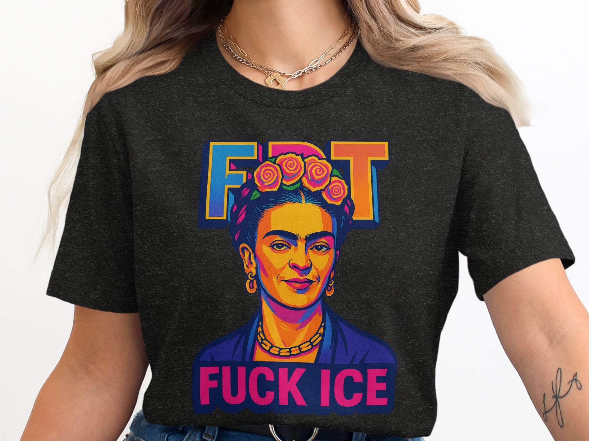 Frida Freezer Statement Graphic Tee Shirt product