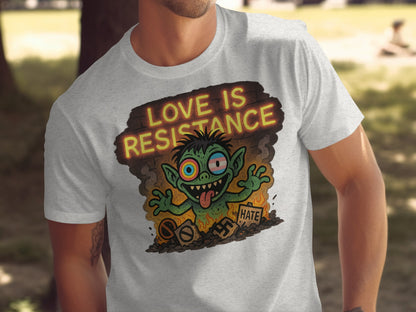 Love Is Resistance Graphic Tee with Unique Design product type