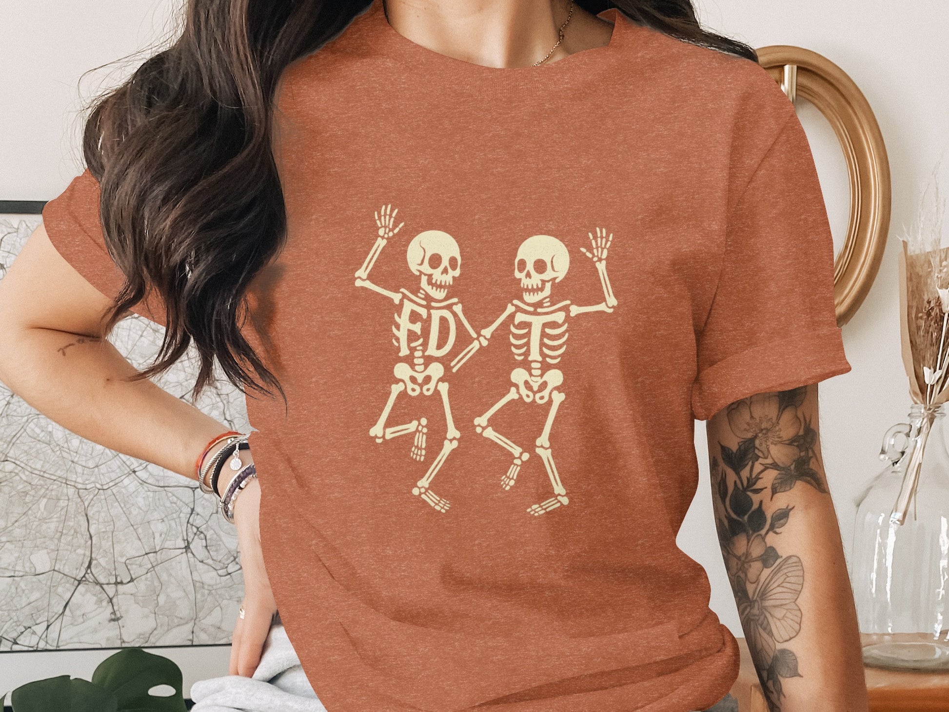 Dancing Skeletons Graphic Tee product