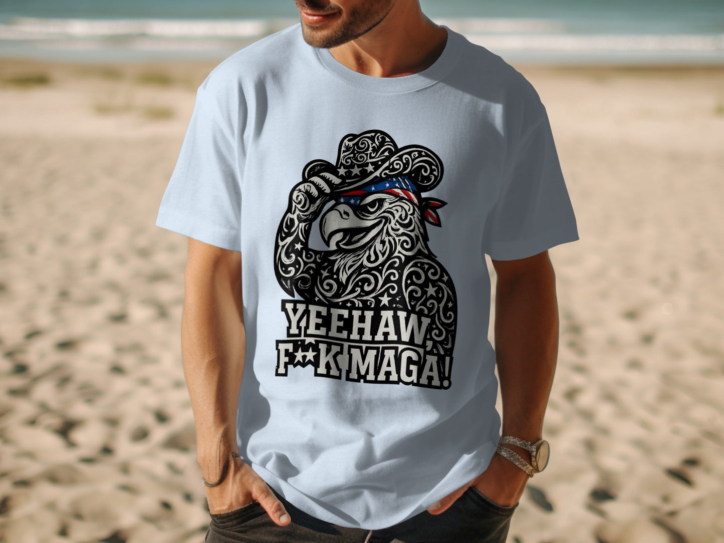 Yeehaw F**k Maga American Patriotic T-Shirt product type