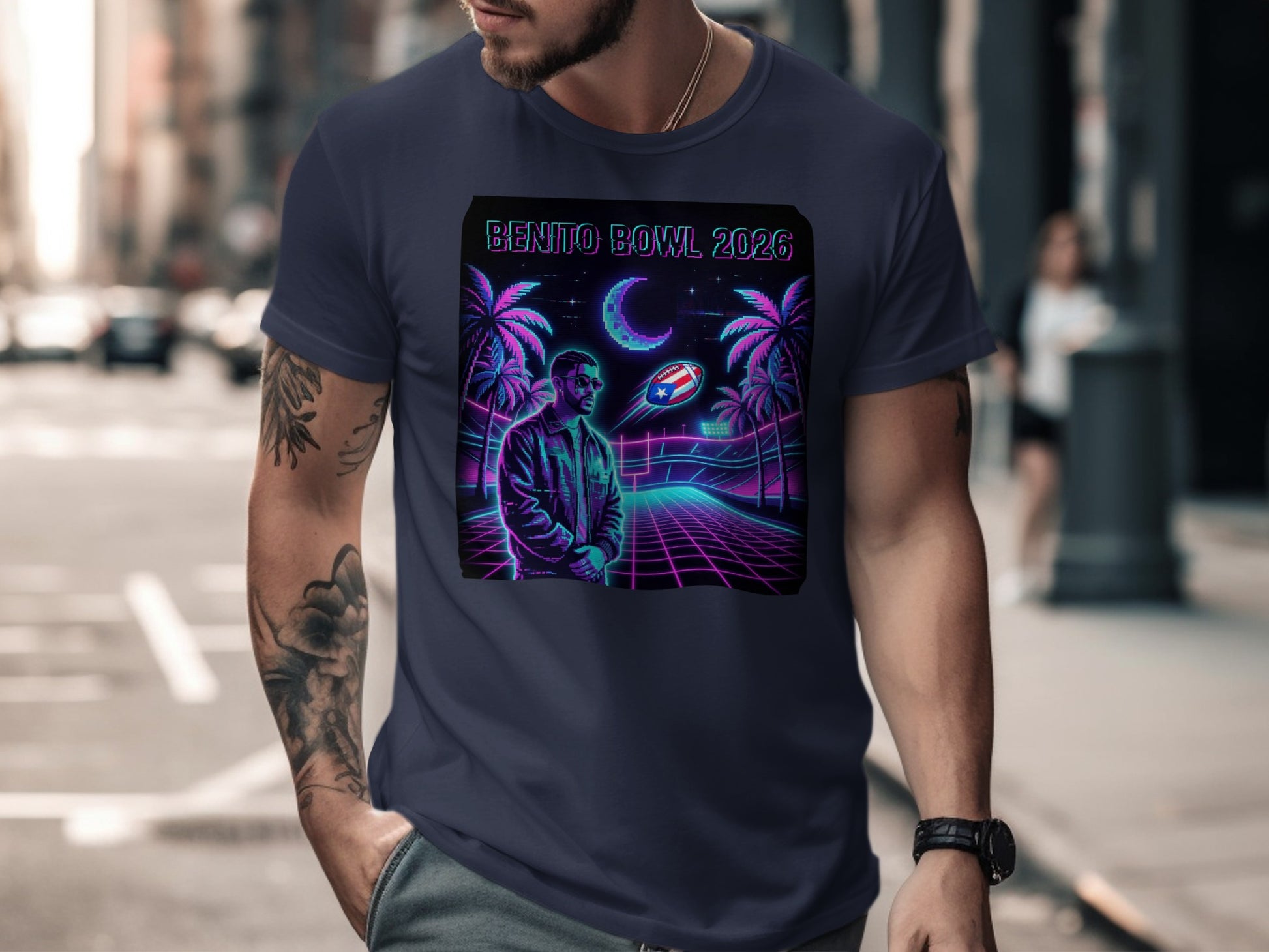 Benito Bowl 2026 Retro Futuristic T-shirt