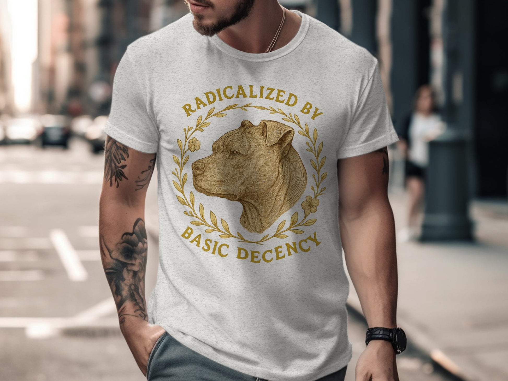 Radicalized By Basic Decency Graphic Shirt product