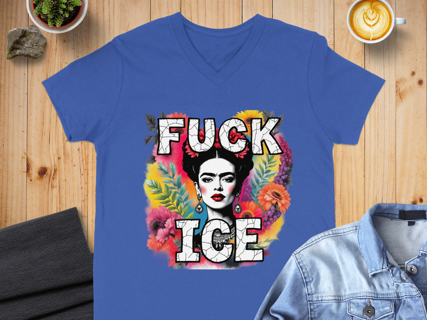 Colorful Fuck Ice Art Printed Shirt