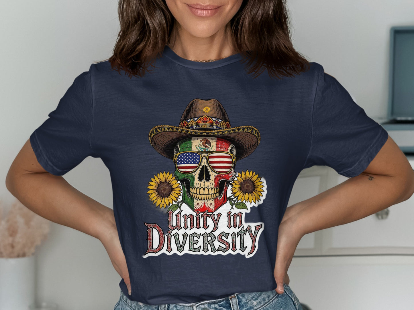 Unity in Diversity Skull Graphic T-Shirt product