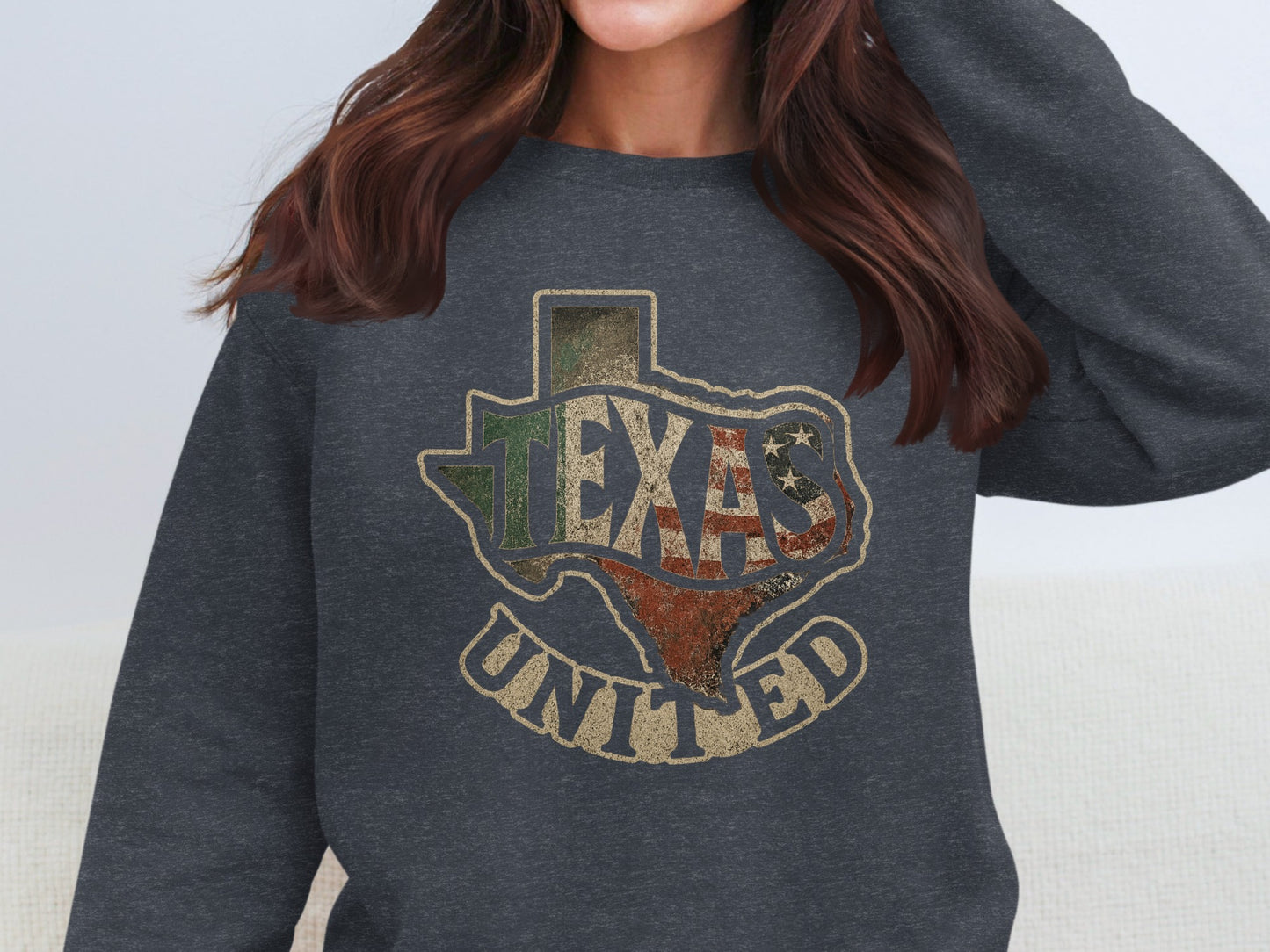 Texas United Vintage Graphic Long Sleeve Shirt product type