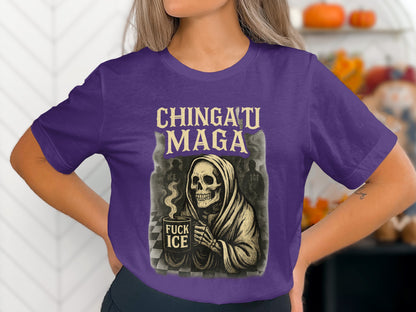 Chingatu Maga Skull Drinking Joke Shirt product