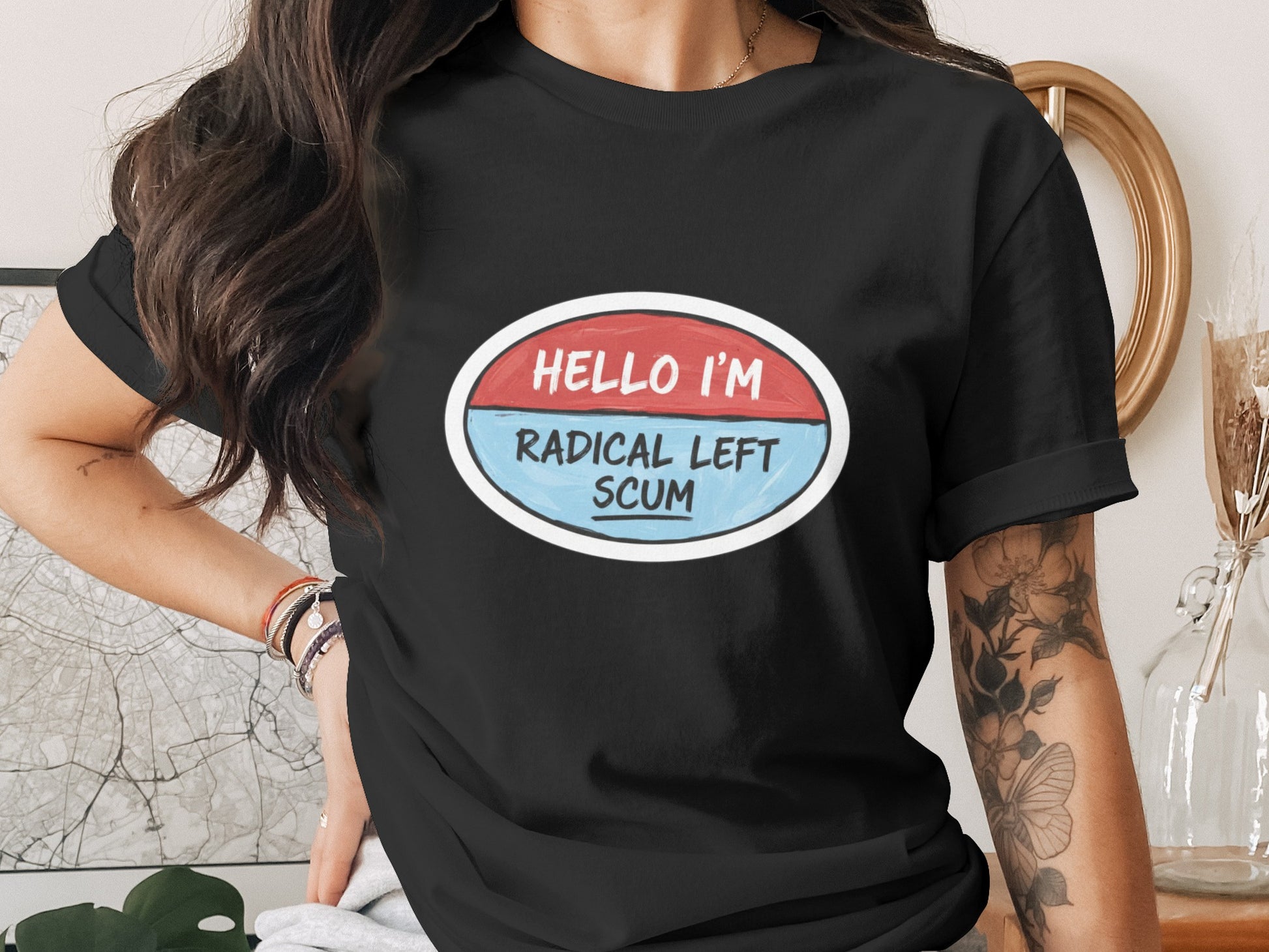 Hello I'm Radical Left Scum Graphic T-Shirt