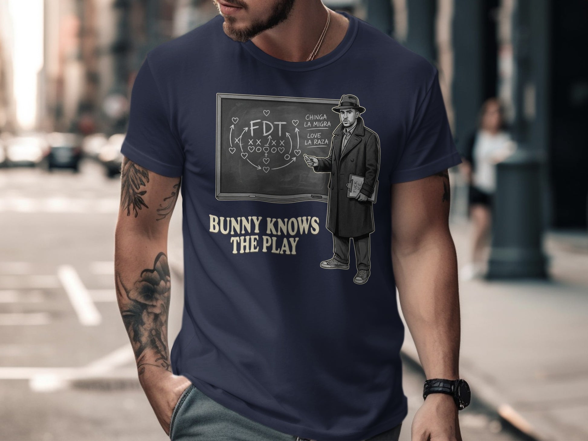 Bunny Knows The Play Graphic T-Shirt for Enthusiasts