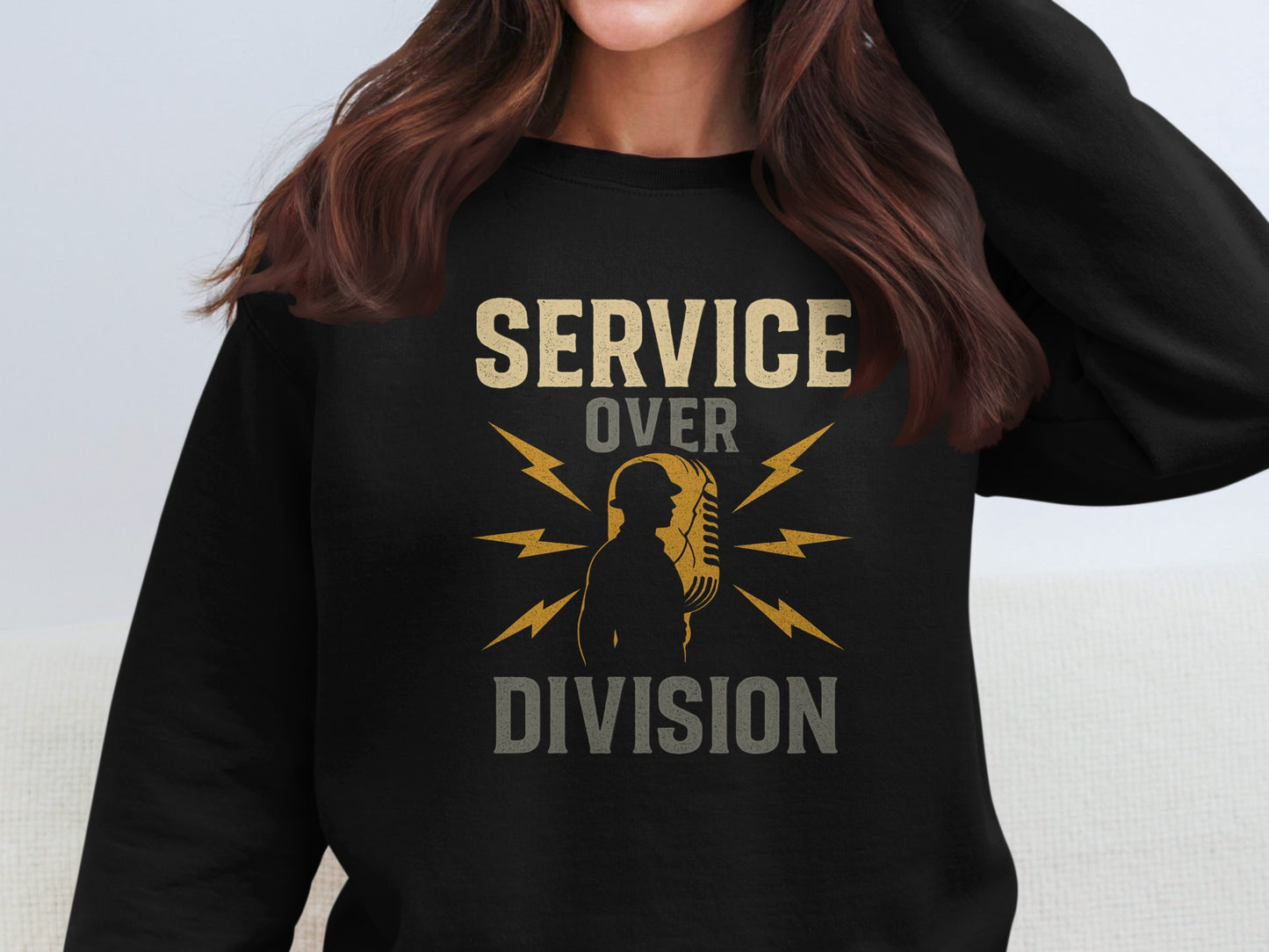Service Over Division Printed Sweatshirt product