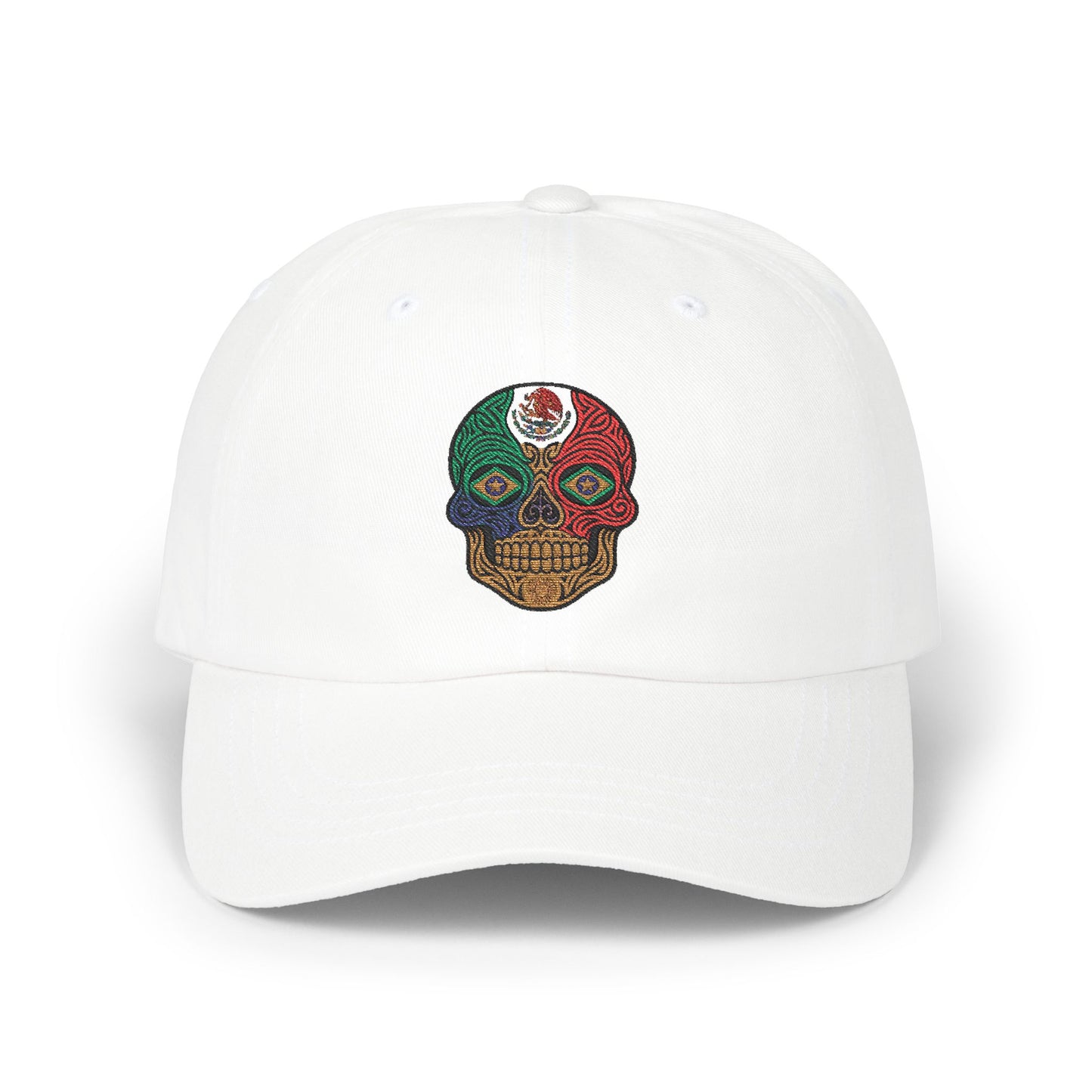 Colorful Skull Dad Cap, Casual Hat, Unique Headwear, Gift for Him, Summer Accessory, Festival Look
