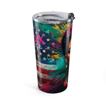 Vibrant Patriotic Tumbler with Colorful Design