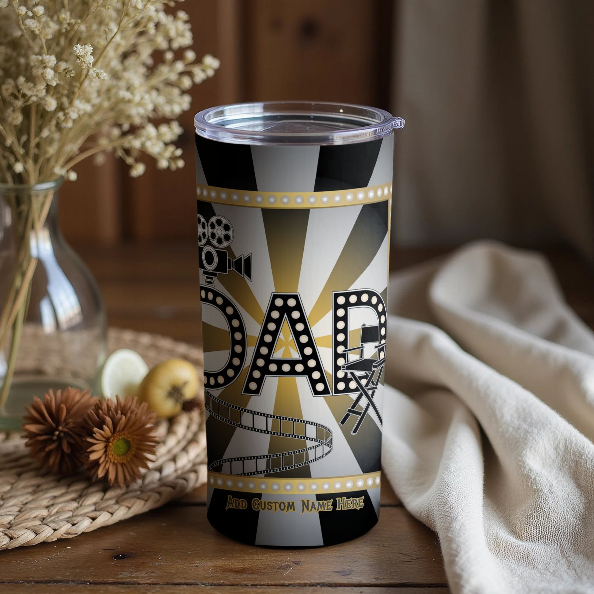 Dad Movie Theme Personalized Drinkware Gift product type