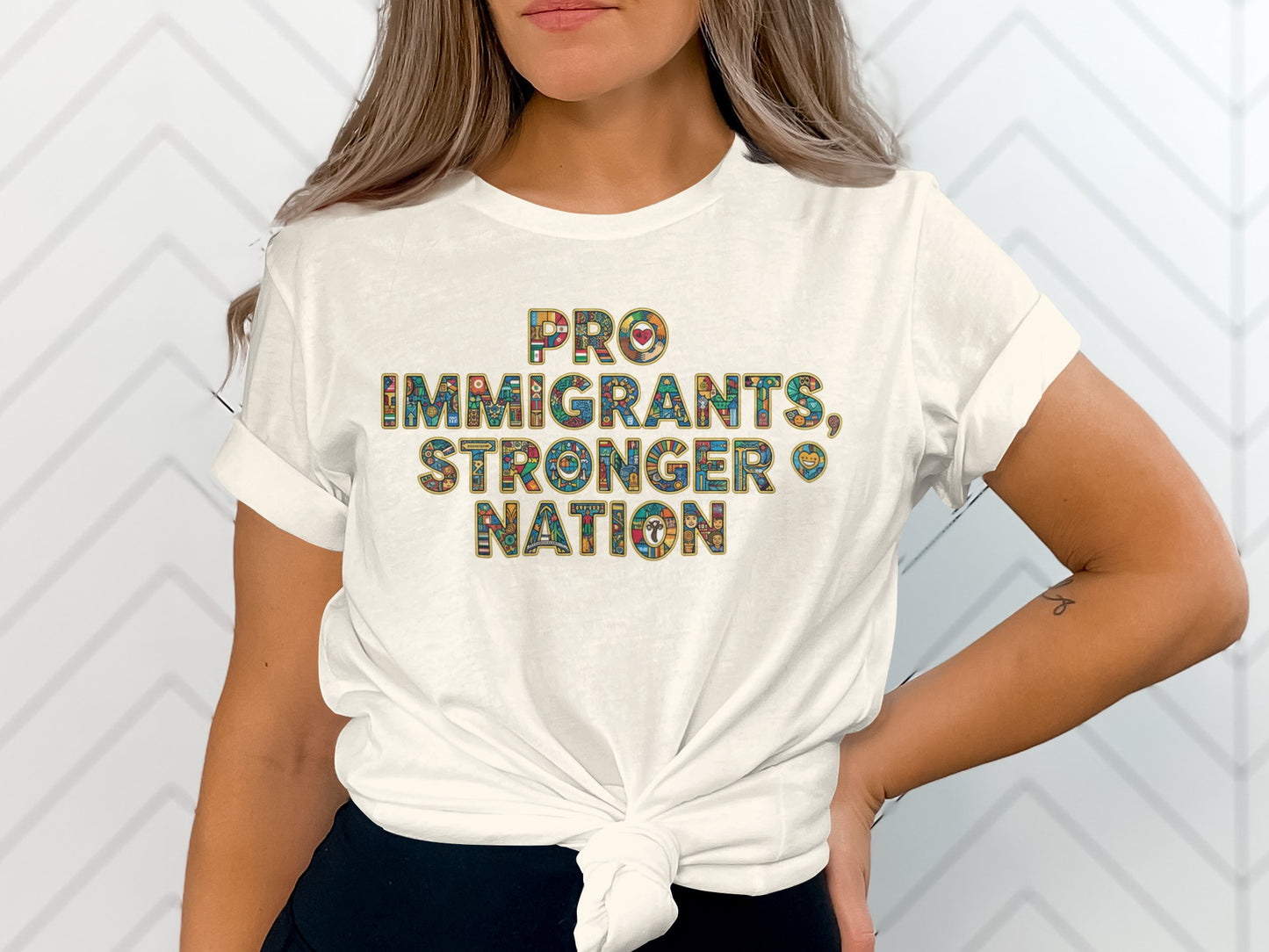 Pro Immigrants Stronger Nation Statement Shirt
