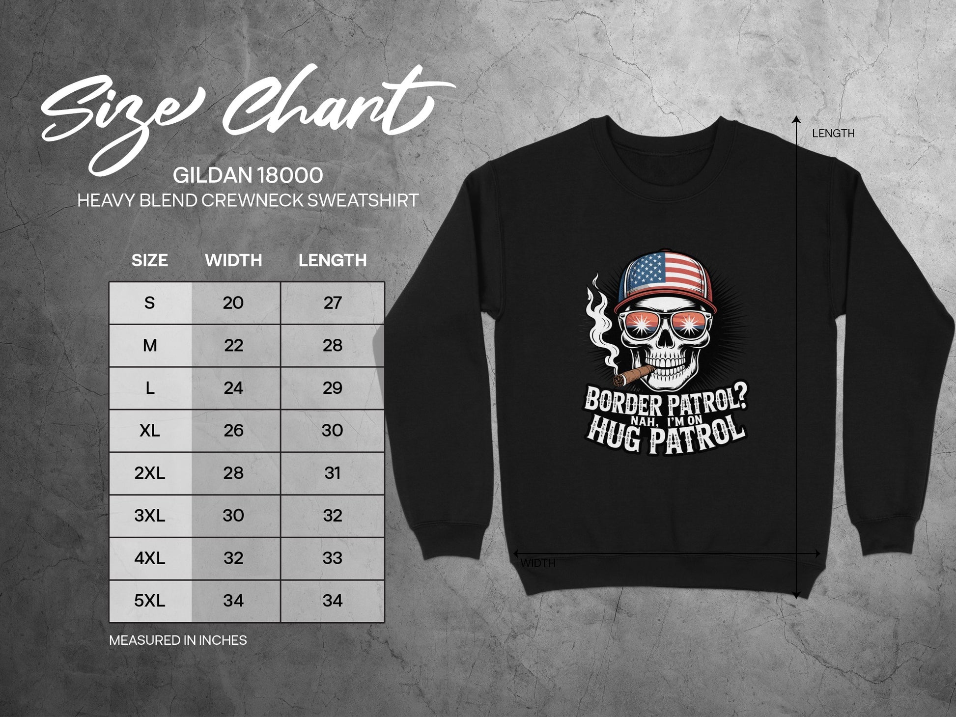 Border Patrol Nah I'm Hug Patrol Sweatshirt product type