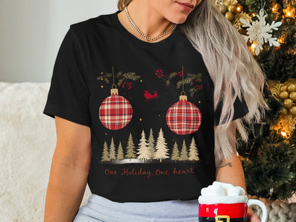 One Holiday One Heart Christmas T-Shirt