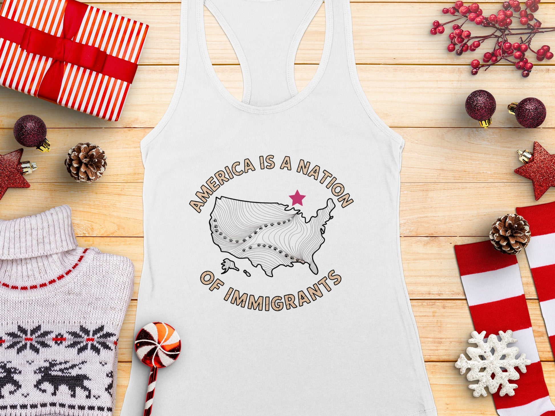 America Is A Nation Of Immigrants Tank Top