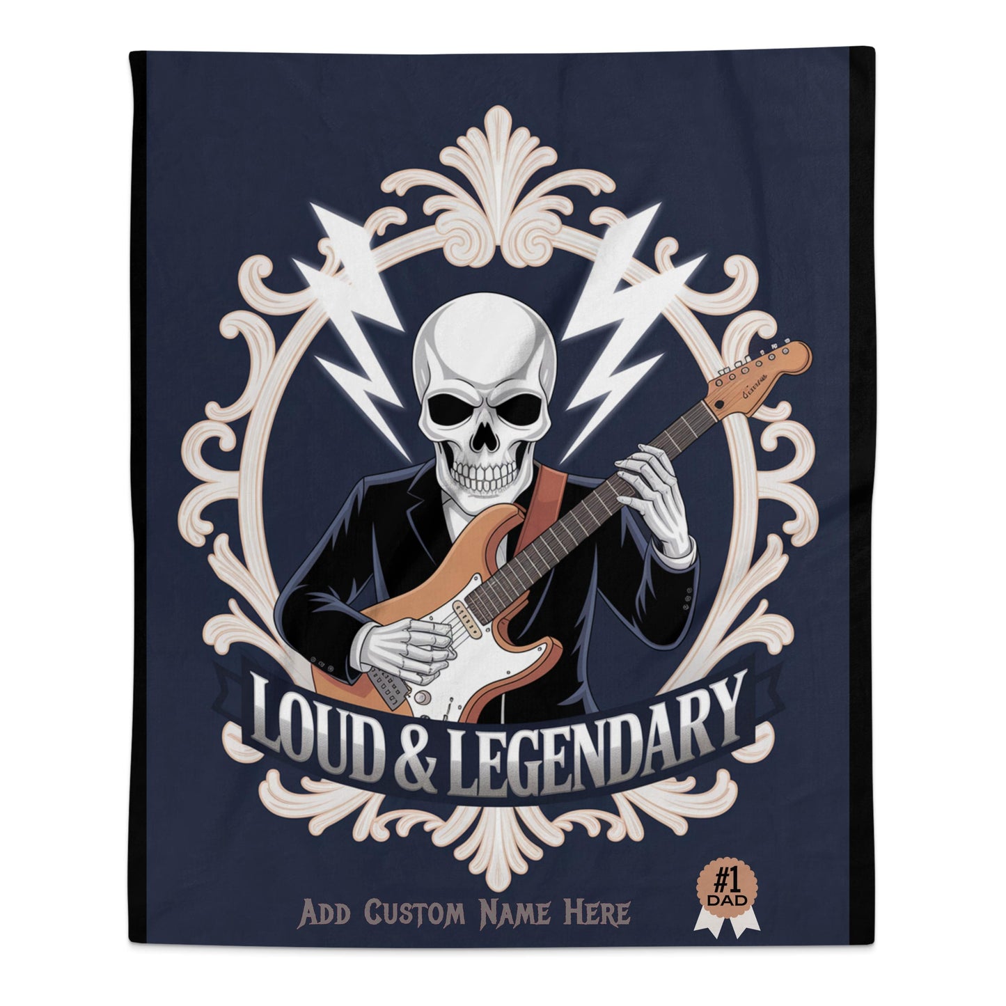 Loud and Legendary Skull Guitar Player product
