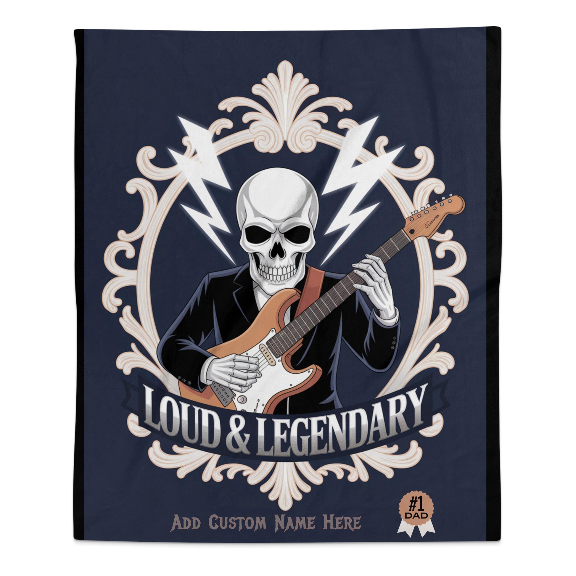 Loud and Legendary Skull Guitar Player product