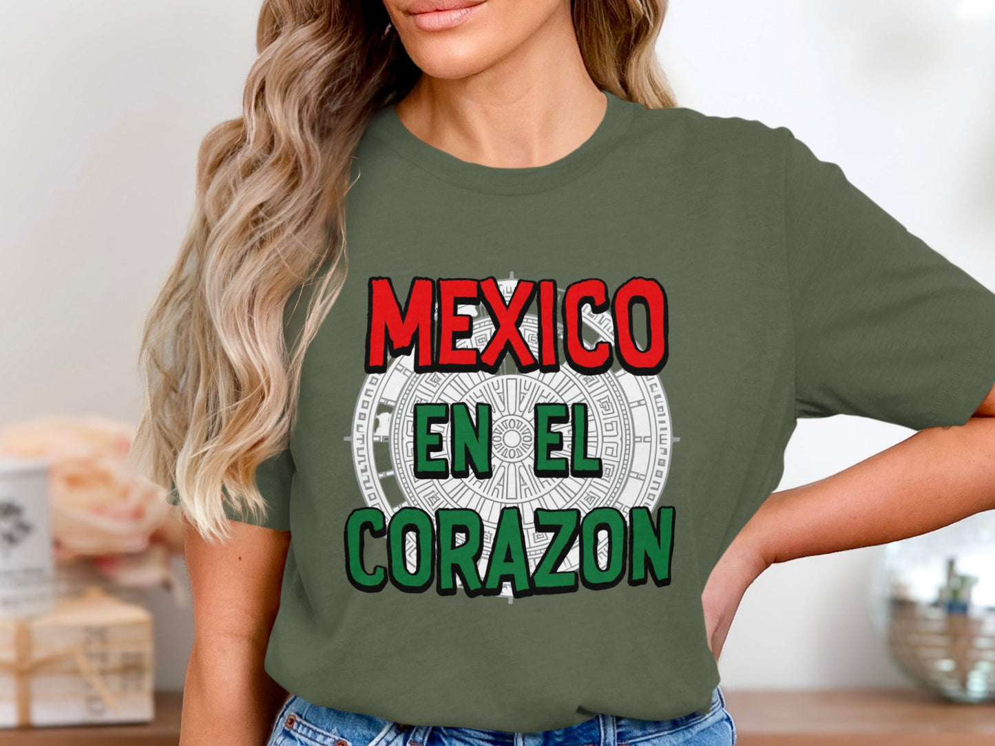 Mexico en El Corazon Graphic T-Shirt Product