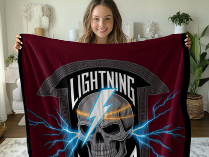 Lightning Skull Graphic Blanket product type