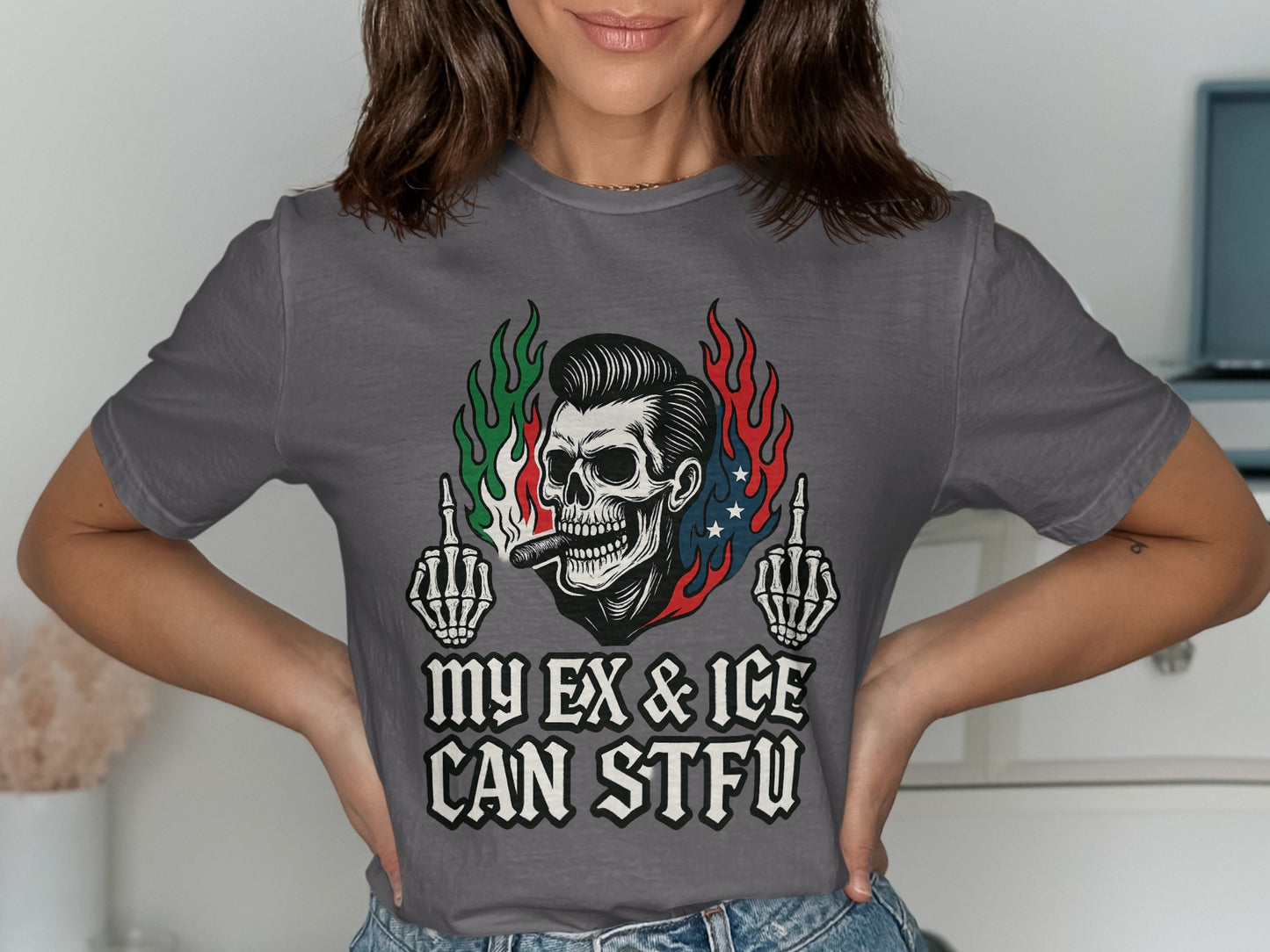 My Ex and Ice Can STFU Graphic T-shirt product