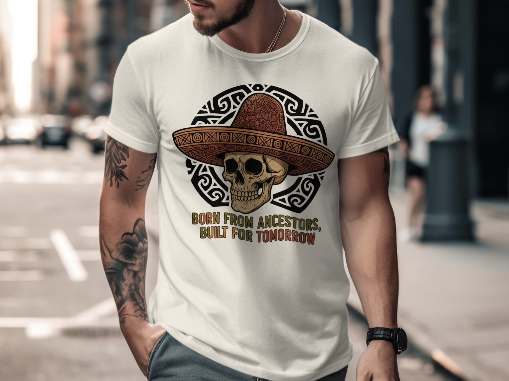 Born From Ancestors Built For Tomorrow Skull Shirt