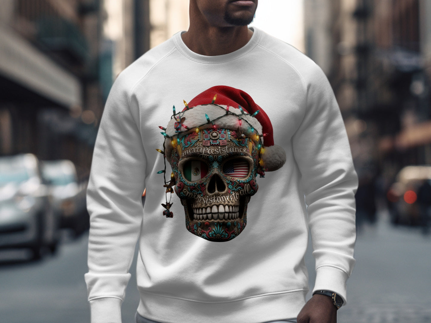 Christmas Skull Graphic Sweatshirt product