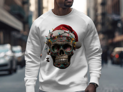 Christmas Skull Graphic Sweatshirt product