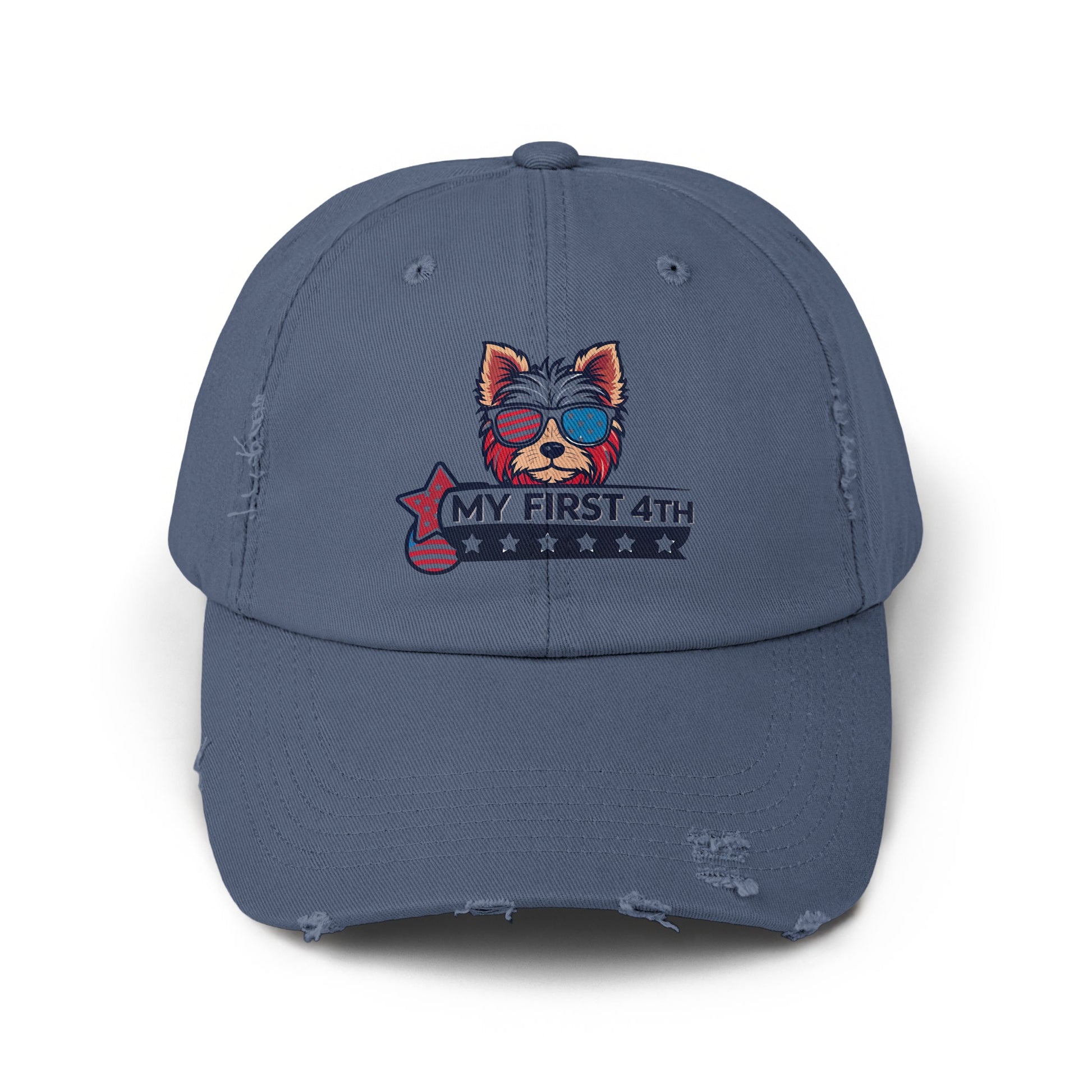 My First 4th Distressed Dog Design Hat product