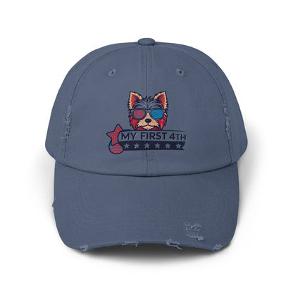 My First 4th Distressed Dog Design Hat product