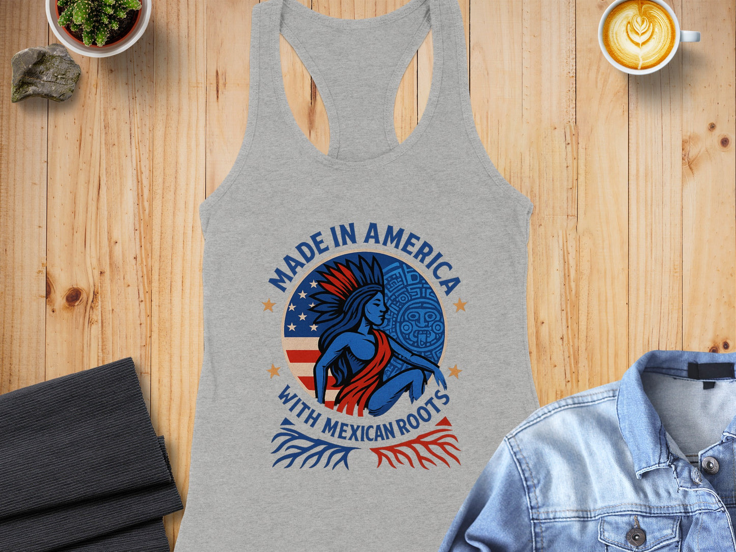 Made In America With Mexican Roots Tank Top