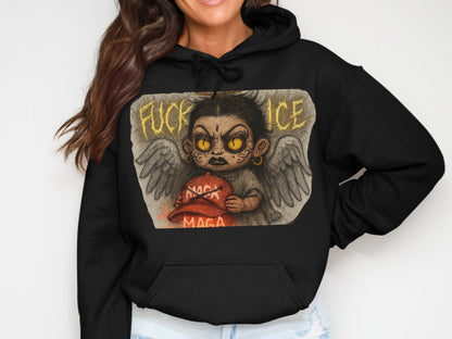 Fuck Ice Demon Artwork Hooded Sweatshirt product