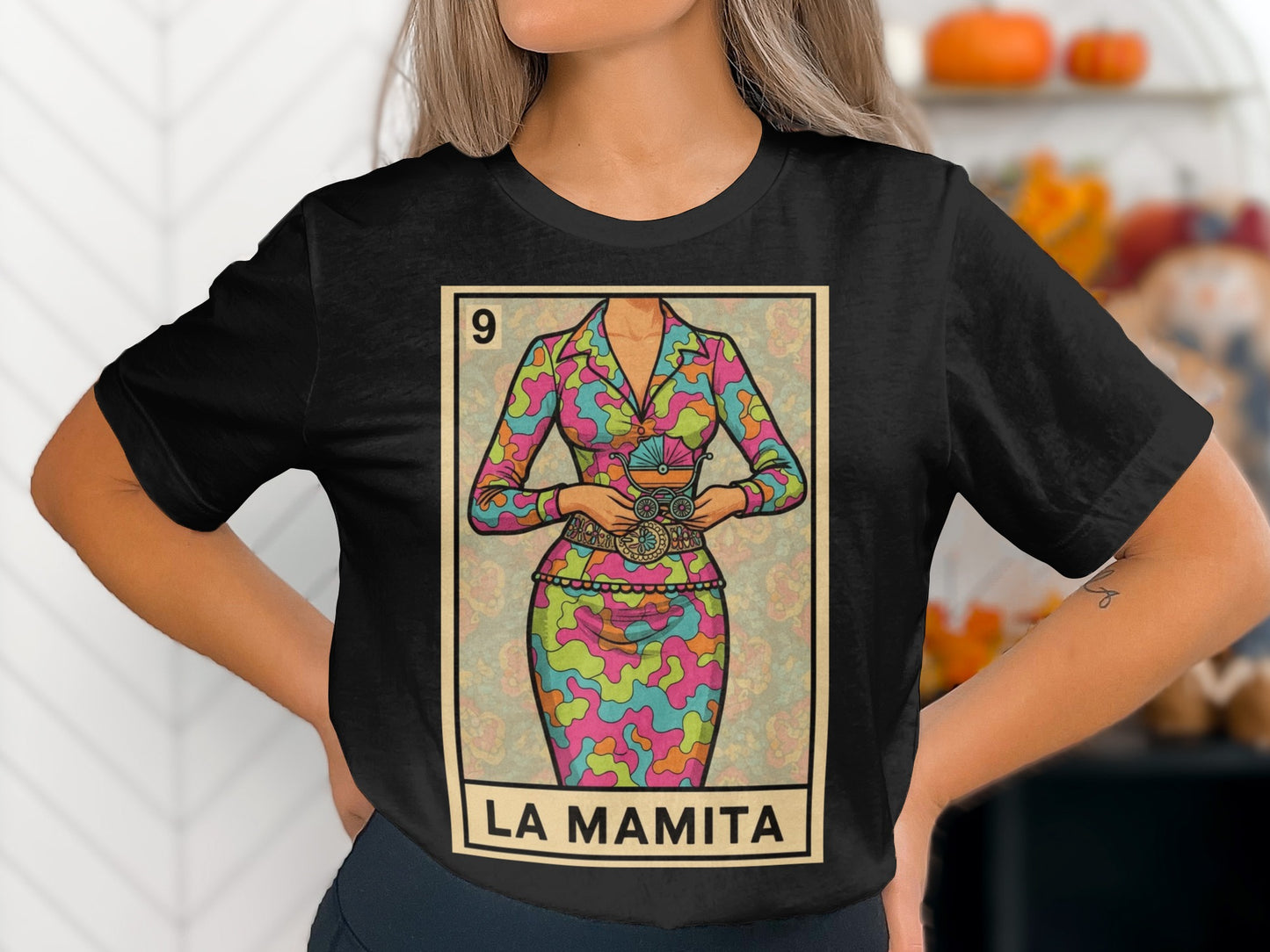 Vibrant La Mamita Graphic T-Shirt for Women product