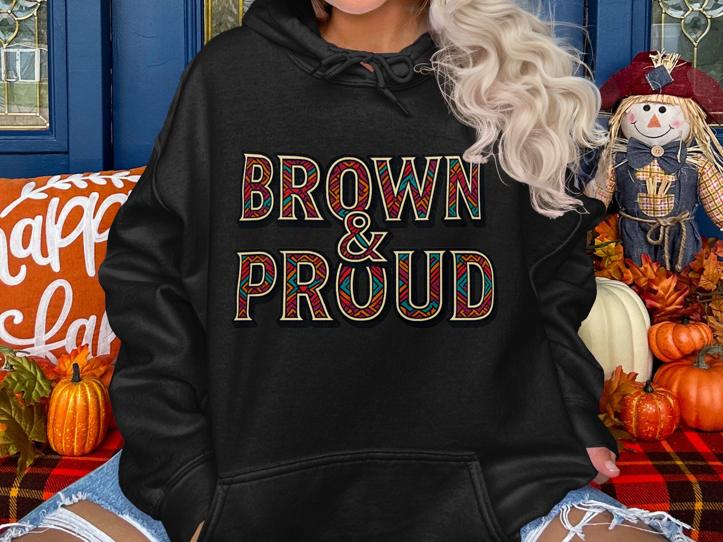 Brown and Proud Graphic Hoodie product