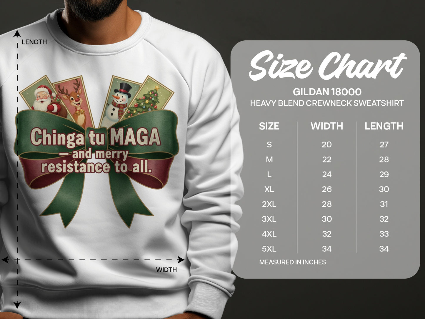 Chinga tu MAGA and merry resistance sweatshirt