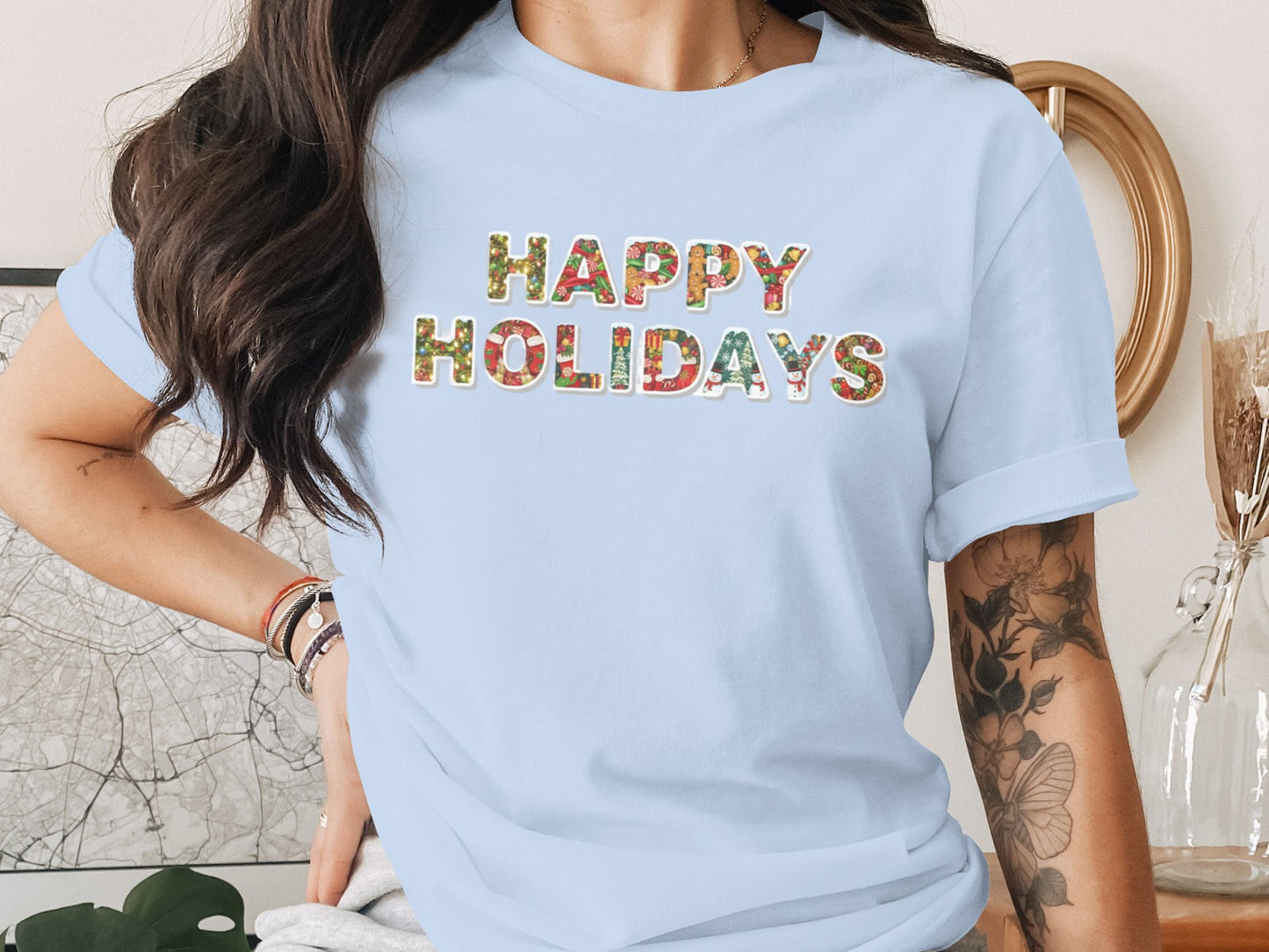 Festive Happy Holidays T-Shirt for Celebrating the Season