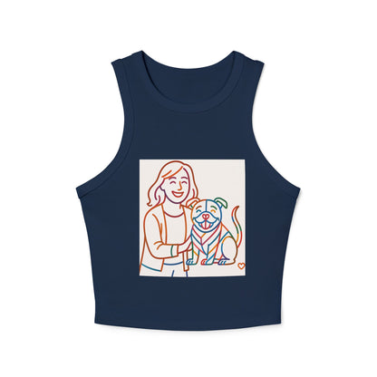 pride tank top Cute Dog Lover Racer Tank Top - Women's Micro Ribbed Crop Tee