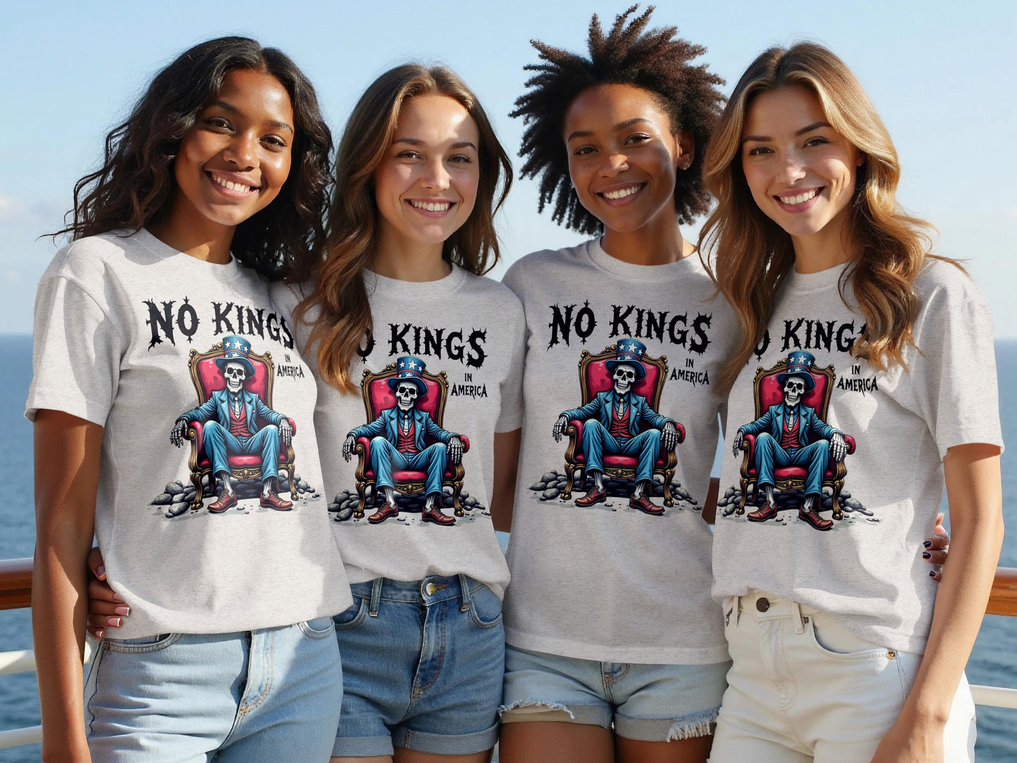 No Kings America Graphic Tee for Casual Product