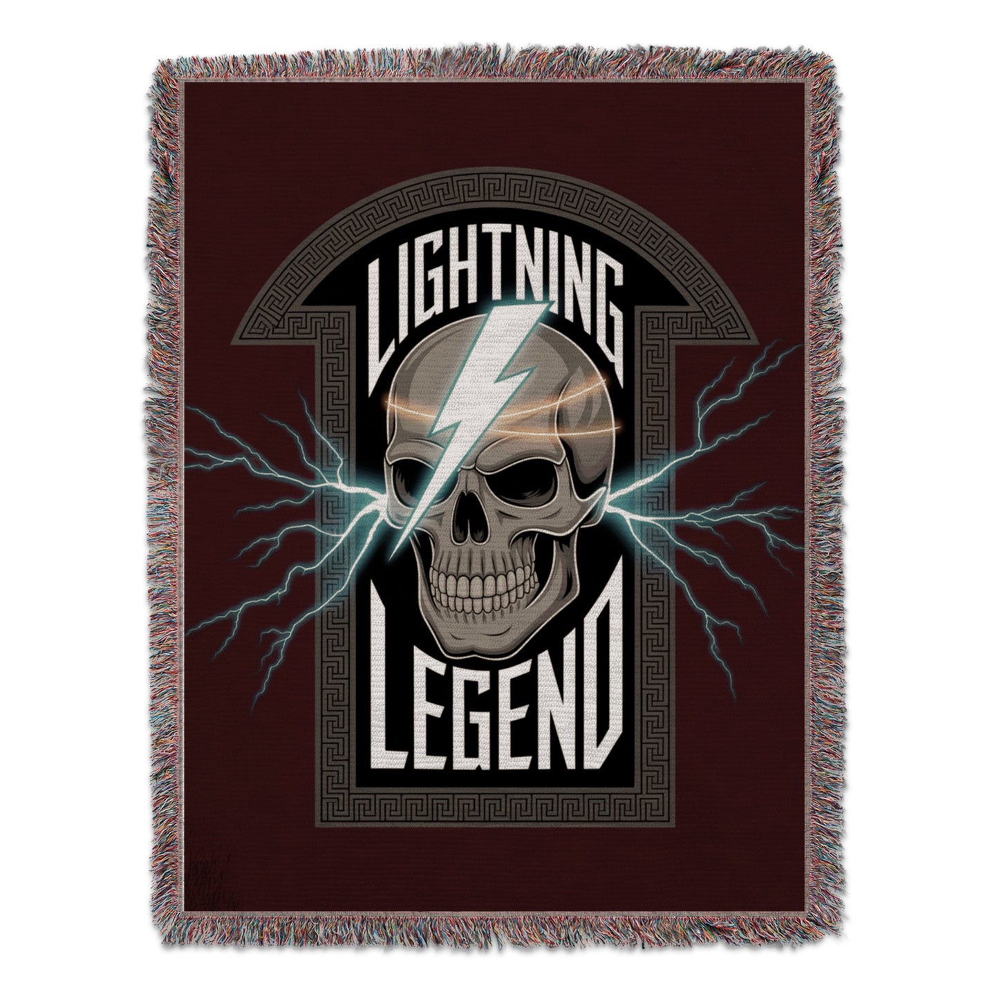 Lightning Legend Skull with Lightning Bolts Blanket product