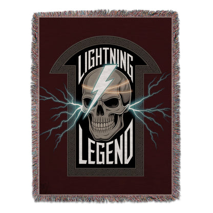 Lightning Legend Skull with Lightning Bolts Blanket product